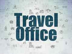旅行概念旅行办公室数字数据纸背景