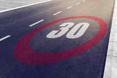 kmph英里每小时开车速度限制标志高速公路