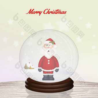 圣诞节水晶球
