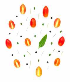色彩斑斓的欧洲成分模式使西红柿胡椒