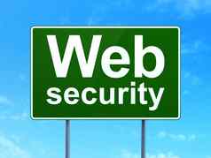 保护概念网络安全路标志背景