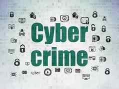 安全概念网络犯罪数字数据纸背景