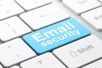 隐私概念<strong>电子邮件安全</strong>电脑键盘背景