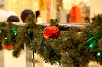 圣诞节装饰购物中心球体弓