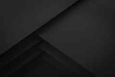 黑色的层布局纸材料背景渲染