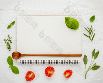 食物背景食物菜单设计草本植物成分