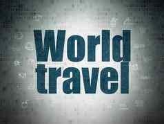 旅行概念世界旅行数字数据纸背景
