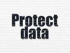 隐私概念保护数据墙背景