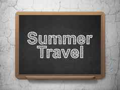 旅行概念夏天旅行黑板背景