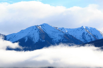 雪山峰anau湖峡湾国家公园我是