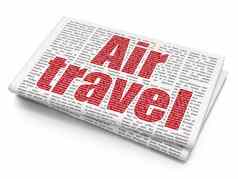 旅游概念空气旅行报纸背景
