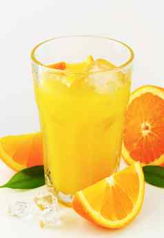玻璃橙色汁