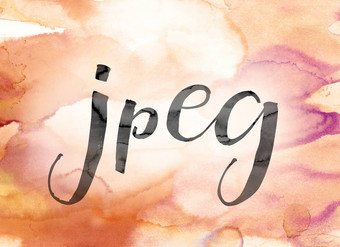 JPEG色彩斑斓的水彩墨水词艺术