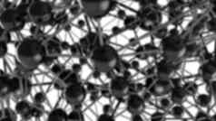 黑色的分子几何混乱摘要结构科学技术网络连接高新技术背景呈现插图
