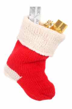 红色的圣诞节袜子