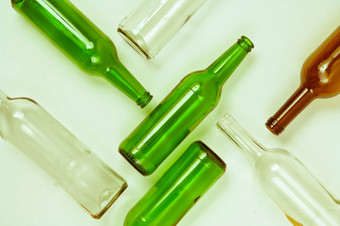 玻璃瓶混合颜色包括<strong>绿色</strong>清晰的白色眉毛