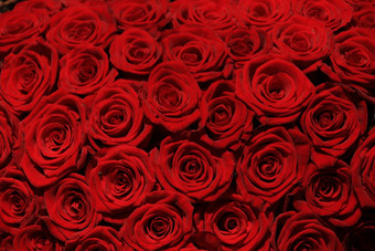 红色的玫瑰婚礼花束