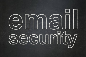 隐私概念电子邮件安全黑板背景