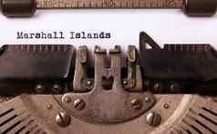 打字机马歇尔岛屿