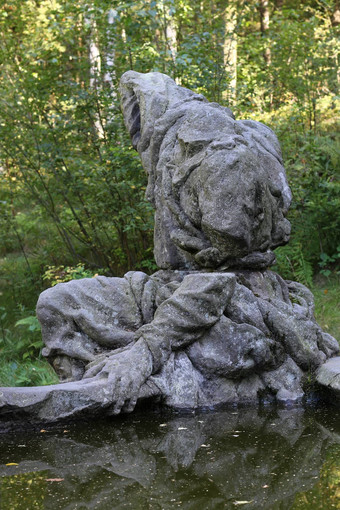 库克斯森林雕塑喷泉雅各巴洛克式的雕塑