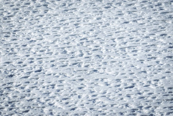 温暖的风打褶的雪