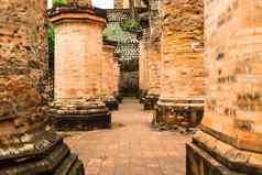 砖废墟寺庙越南旅游牙医页