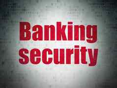 安全概念银行安全数字数据纸背景