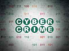 保护概念网络犯罪数字数据纸背景