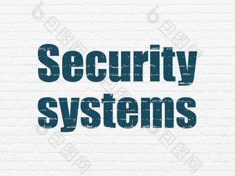 安全概念安全系统墙背景