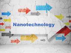 科学概念箭头纳米技术难看的东西墙背景