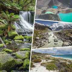 拼贴画照片澳大利亚新西兰照片