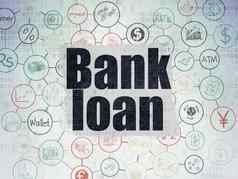 货币概念银行贷款数字数据纸背景