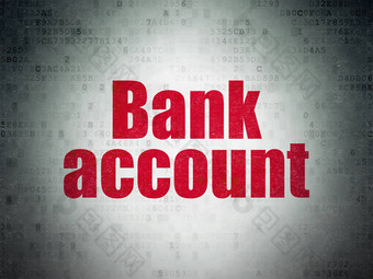 银行概念银行账户数字数据纸背景