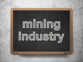 行业概念矿业行业黑板背景
