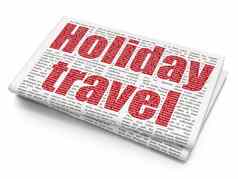 旅游概念假期旅行报纸背景
