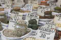 出售香料市场乌克兰价格标签产品