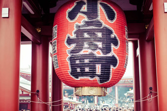 浅草寺寺红色的日本寺庙浅草东京日本