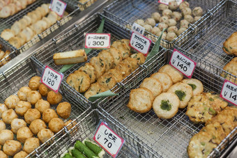 传统的亚洲食物市场日本