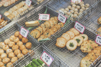 传统的亚洲食物市场日本