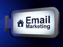 金融概念电子邮件市场营销首页广告牌背景