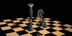 国际象棋作文黑色的背景