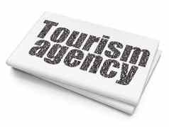 旅游概念旅游机构空白报纸背景