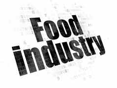行业概念食物行业数字背景