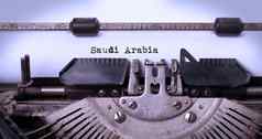 打字机沙特阿拉伯