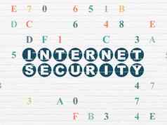 安全概念互联网安全墙背景