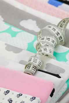 棉花织物材料裁缝测量磁带