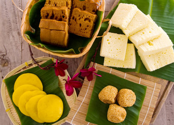 各种各样的tradisional马来西亚蛋糕沙漠