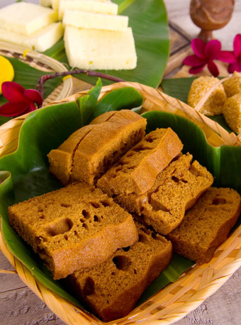 各种各样的tradisional马来西亚蛋糕沙漠