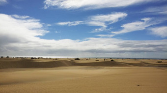 美丽的沙子<strong>沙丘阳光</strong>一天Maspalomas西班牙
