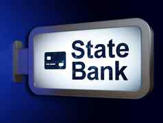 银行概念状态银行信贷卡广告牌背景